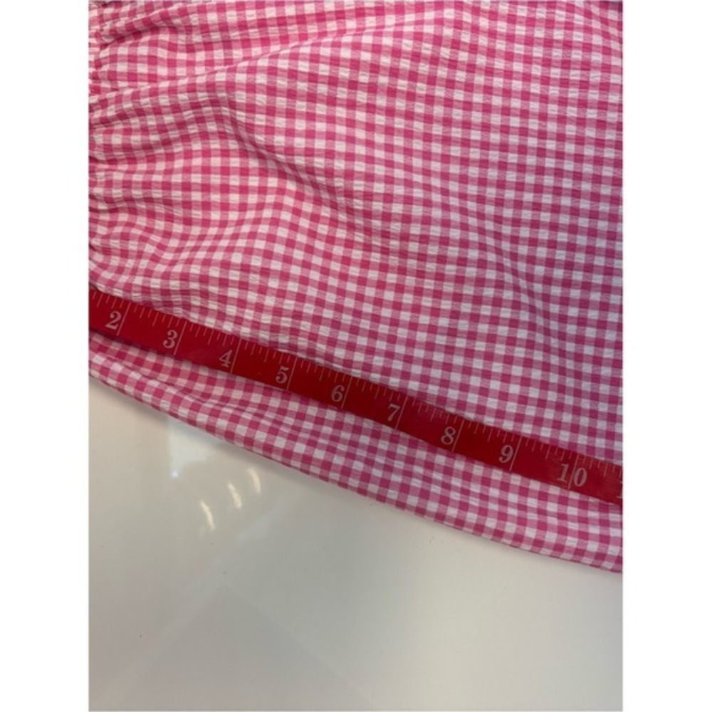 WAYF Pink Gingham Women's Shorts stretchy waist Sz XS NEW NWT pocket Nordstrom - Picture 9 of 9